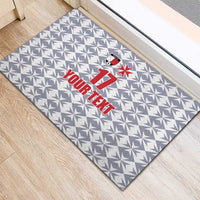 Custom Malta Football Jersey Go Champions Rubber Doormat White Style