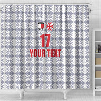 Custom Malta Football Jersey Go Champions Shower Curtain White Style