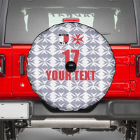 Custom Malta Football Jersey Go Champions Spare Tire Cover White Style
