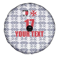 Custom Malta Football Jersey Go Champions Spare Tire Cover White Style