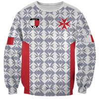 Custom Malta Football Jersey Go Champions Sweatshirt White Style