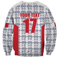 Custom Malta Football Jersey Go Champions Sweatshirt White Style