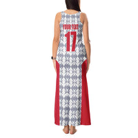 Custom Malta Football Jersey Go Champions Tank Maxi Dress White Style