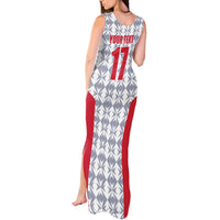 Custom Malta Football Jersey Go Champions Tank Maxi Dress White Style