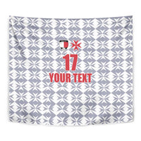 Custom Malta Football Jersey Go Champions Tapestry White Style