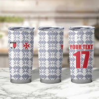 Custom Malta Football Jersey Go Champions Tumbler Cup White Style