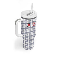 Custom Malta Football Jersey Go Champions Tumbler With Handle White Style