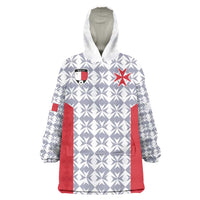 Custom Malta Football Jersey Go Champions Wearable Blanket Hoodie White Style