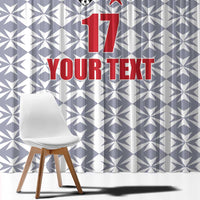 Custom Malta Football Jersey Go Champions Window Curtain White Style