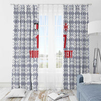 Custom Malta Football Jersey Go Champions Window Curtain White Style
