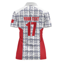 Custom Malta Football Jersey Go Champions Women Polo Shirt White Style