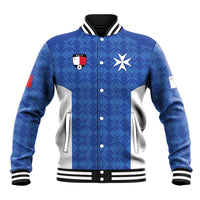 Custom Malta Football Jersey Go Champions Baseball Jacket Blue Style