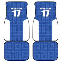 Custom Malta Football Jersey Go Champions Car Mats Blue Style