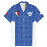 Custom Malta Football Jersey Go Champions Family Matching Mermaid Dress and Hawaiian Shirt Blue Style