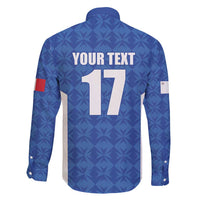 Custom Malta Football Jersey Go Champions Family Matching Puletasi and Hawaiian Shirt Blue Style