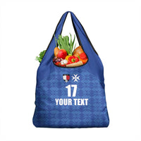 Custom Malta Football Jersey Go Champions Grocery Bag Blue Style