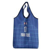 Custom Malta Football Jersey Go Champions Grocery Bag Blue Style