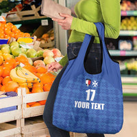 Custom Malta Football Jersey Go Champions Grocery Bag Blue Style