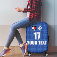Custom Malta Football Jersey Go Champions Luggage Cover Blue Style
