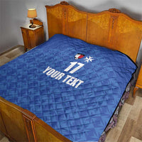 Custom Malta Football Jersey Go Champions Quilt Blue Style