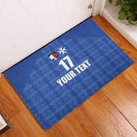 Custom Malta Football Jersey Go Champions Rubber Doormat Blue Style