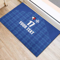 Custom Malta Football Jersey Go Champions Rubber Doormat Blue Style