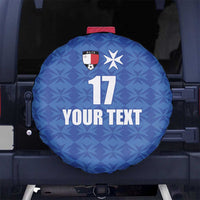 Custom Malta Football Jersey Go Champions Spare Tire Cover Blue Style
