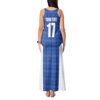 Custom Malta Football Jersey Go Champions Tank Maxi Dress Blue Style