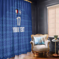 Custom Malta Football Jersey Go Champions Window Curtain Blue Style