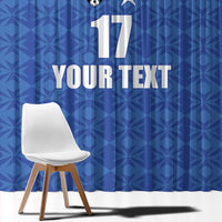 Custom Malta Football Jersey Go Champions Window Curtain Blue Style