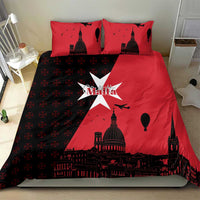 Malta Cross With Valletta Capital Bedding Set Scenery in Velletta Capital