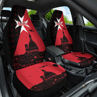 Malta Cross With Valletta Capital Car Seat Cover Scenery in Velletta Capital
