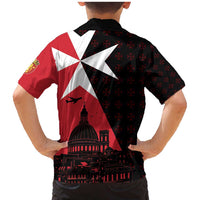 Malta Cross With Valletta Capital Family Matching Mermaid Dress and Hawaiian Shirt Scenery in Velletta Capital