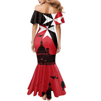 Malta Cross With Valletta Capital Family Matching Mermaid Dress and Hawaiian Shirt Scenery in Velletta Capital
