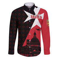 Malta Cross With Valletta Capital Family Matching Off The Shoulder Long Sleeve Dress and Hawaiian Shirt Scenery in Velletta Capital