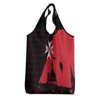 Malta Cross With Valletta Capital Grocery Bag Scenery in Velletta Capital