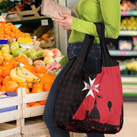Malta Cross With Valletta Capital Grocery Bag Scenery in Velletta Capital