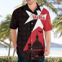 Malta Cross With Valletta Capital Hawaiian Shirt Scenery in Velletta Capital