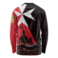 Malta Cross With Valletta Capital Long Sleeve Shirt Scenery in Velletta Capital