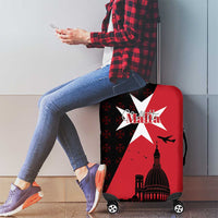 Malta Cross With Valletta Capital Luggage Cover Scenery in Velletta Capital