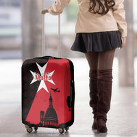 Malta Cross With Valletta Capital Luggage Cover Scenery in Velletta Capital