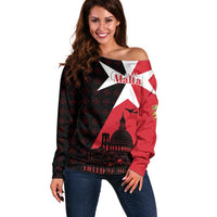 Malta Cross With Valletta Capital Off Shoulder Sweater Scenery in Velletta Capital