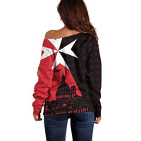 Malta Cross With Valletta Capital Off Shoulder Sweater Scenery in Velletta Capital