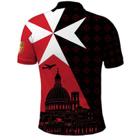 Malta Cross With Valletta Capital Polo Shirt Scenery in Velletta Capital