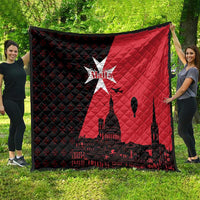 Malta Cross With Valletta Capital Quilt Scenery in Velletta Capital