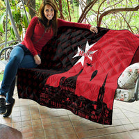 Malta Cross With Valletta Capital Quilt Scenery in Velletta Capital