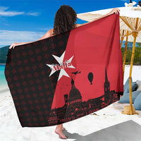 Malta Cross With Valletta Capital Sarong Scenery in Velletta Capital