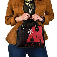 Malta Cross With Valletta Capital Shoulder Handbag Scenery in Velletta Capital