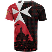 Malta Cross With Valletta Capital T Shirt Scenery in Velletta Capital