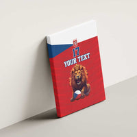 Custom Czech Republic Football Go Champions Canvas Wall Art Sporty Style with Lion Mascot